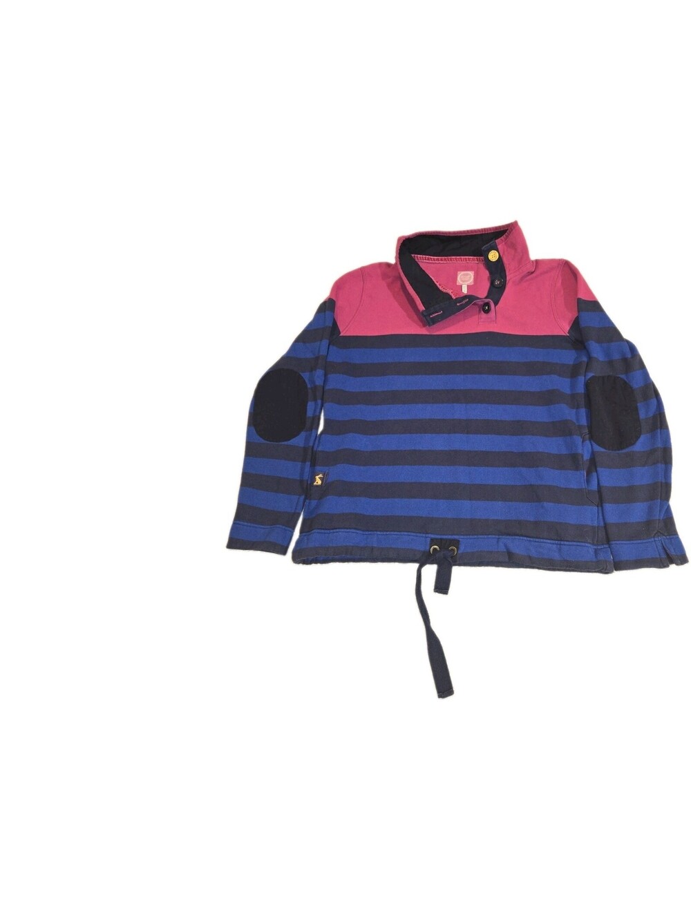 joules women Pullover Sweatshirt Sz 6 Funnel Neck Rugby Striped